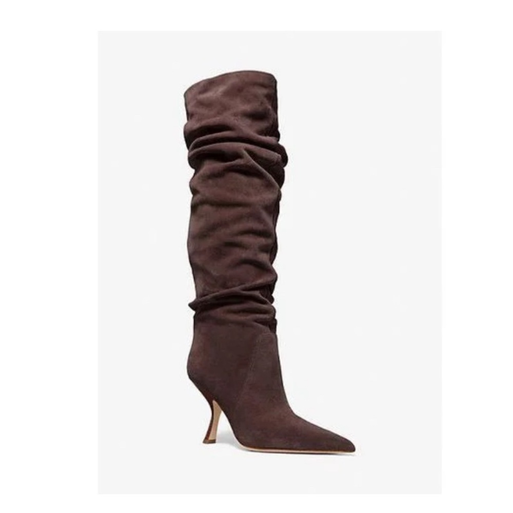 Michael Kors Brown Slouchy Knee-High Boots
